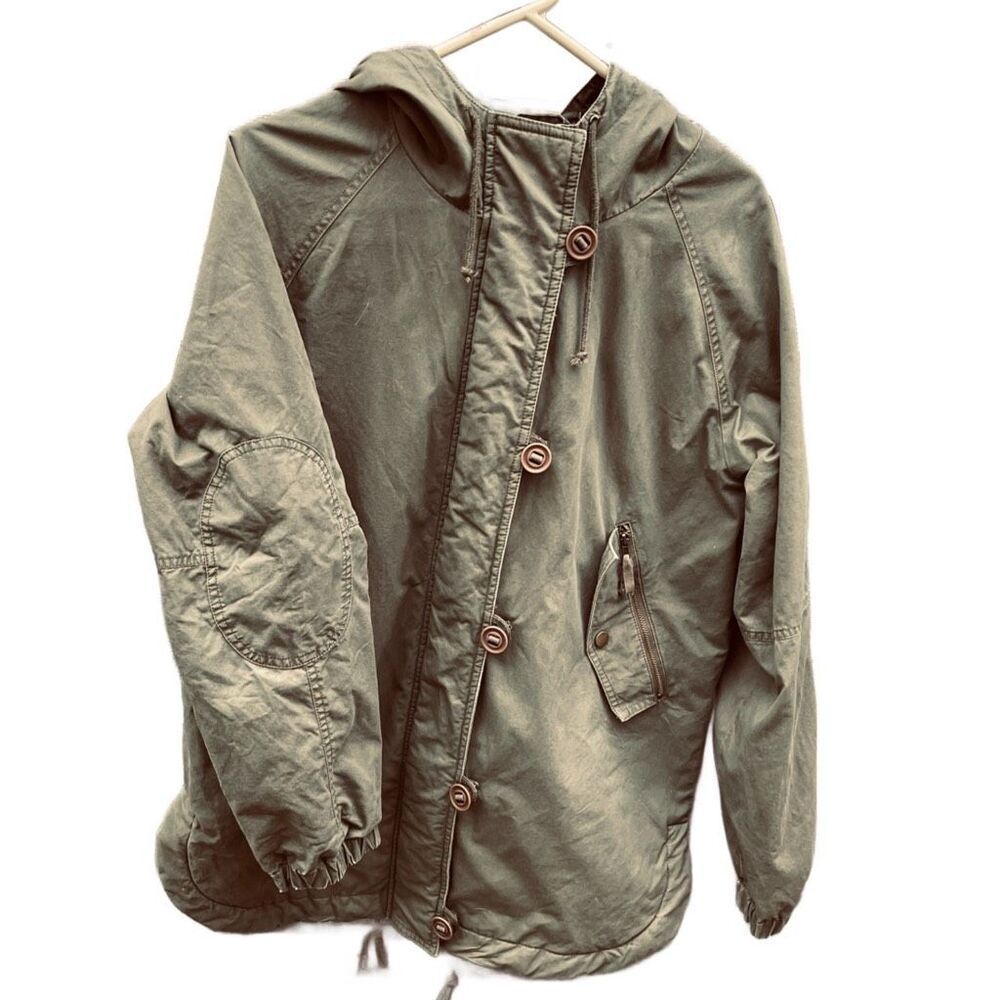 Love Tree size Medium army Green, military style coat. - Picture 3 of 8
